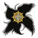 nirvana band logo tattoo design idea