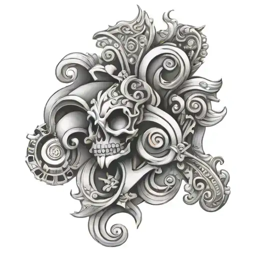 VII quad tattoo design tattoo design idea