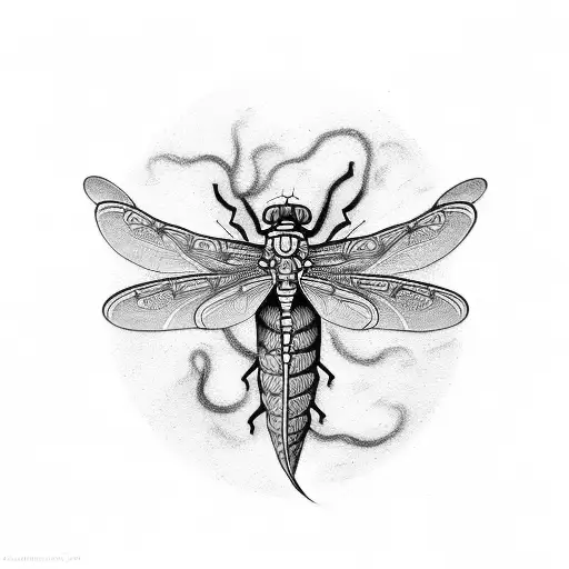 DRAGON-FLY tattoo design idea