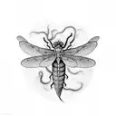 DRAGON-FLY tattoo design idea