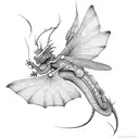 DRAGON-FLY tattoo design idea