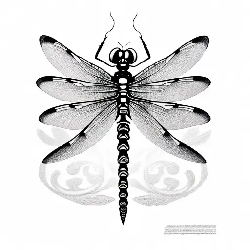 spine tattoo dragonfly tattoo design idea