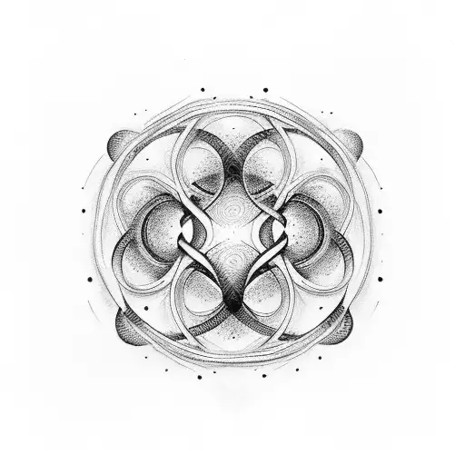 infinity symbol with names  tattoo design idea