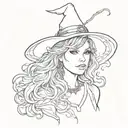taylor swift witch casting tattoo design idea
