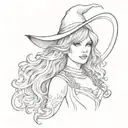 taylor swift witch casting tattoo design idea