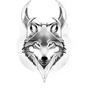 viking wolf tattoo design idea