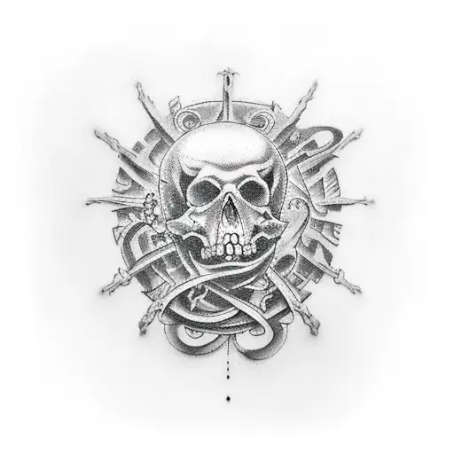  Memento Mori,Memento vivere tattoo design idea