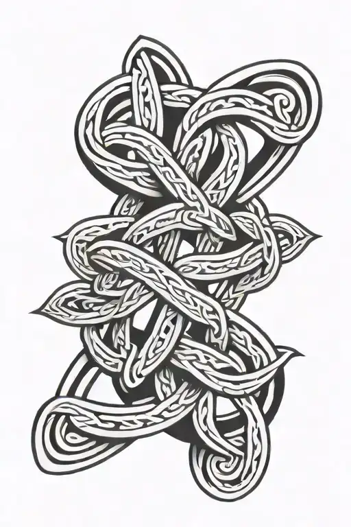 celtic knot tattoo design idea