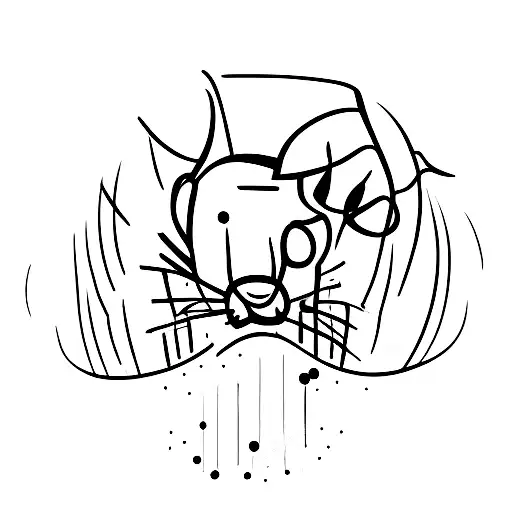 Handball player in action tattoo design idea