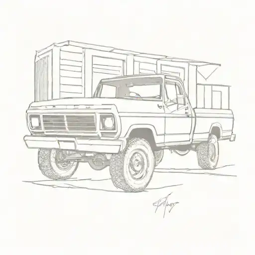 1979 ford truck tattoo design idea