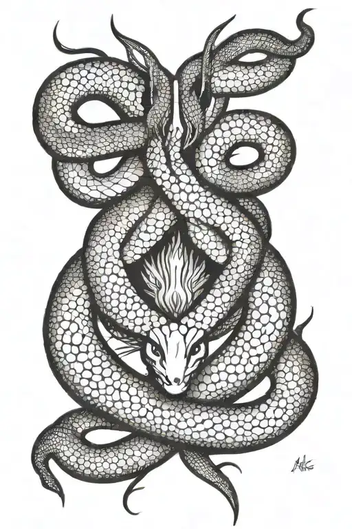 Viper tattoo design idea
