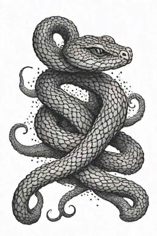 Viper tattoo design idea