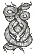 Viper tattoo design idea