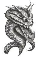Viper Head tattoo design idea