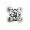 awen and four elements tattoo design idea