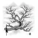 tree sword  tattoo design idea