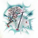 tree sword  tattoo design idea