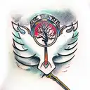 tree sword  tattoo design idea