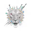 drill tattoo design idea