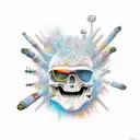 drill tattoo design idea