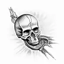 skull missing jaw giger  tattoo design idea