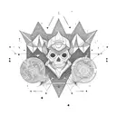 stoner stargazing  tattoo design idea