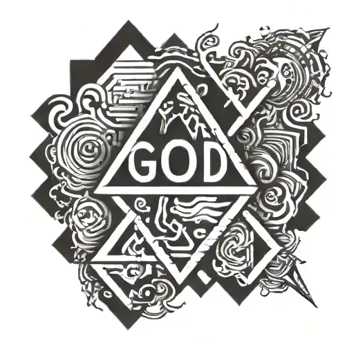 God is greater than highs and lows tattoo design idea