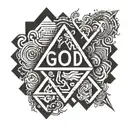 God is greater than highs and lows tattoo design idea
