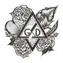 God is greater than highs and lows tattoo design idea