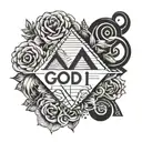 God is greater than highs and lows tattoo design idea