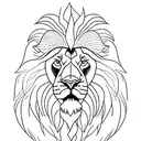 lion orixas yemanjah fine line "não mexe comigo, que eu não ando só" tattoo design idea