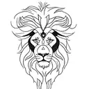 lion orixas yemanjah fine line "não mexe comigo, que eu não ando só" tattoo design idea