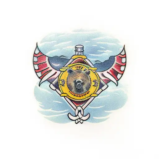 Bear claw tattoo design idea