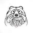 Bear claw tattoo design idea