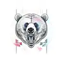 Bear claw tattoo design idea