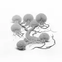 Pohutukawa tattoo design idea