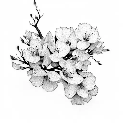 Cherry Blossom tattoo design idea