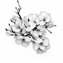 Cherry Blossom tattoo design idea