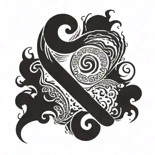 looking for a unique tattoo that incorporates the semicolon that means to keep going and also the four elements of fire, tattoo design idea