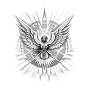 saint michael arcangel  tattoo design idea