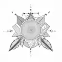  birds, acorn tattoo design idea