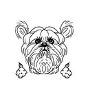 shih tzu tattoo design idea