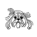 shih tzu tattoo design idea