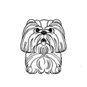 shih tzu tattoo design idea