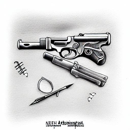 school shooting  tattoo design idea