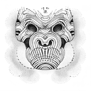 Nigger monkey tattoo design idea