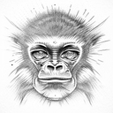 Nigger monkey tattoo design idea