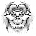 Nigger monkey tattoo design idea