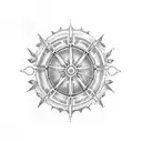 Romani wheel tattoo design idea