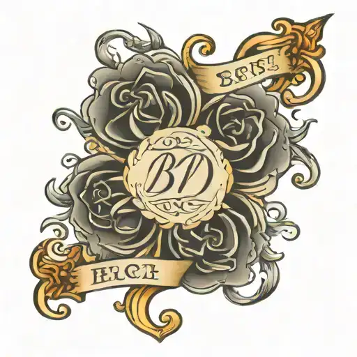 make a cursive text saying exactly "BPD best pùssy disorder"  tattoo design idea